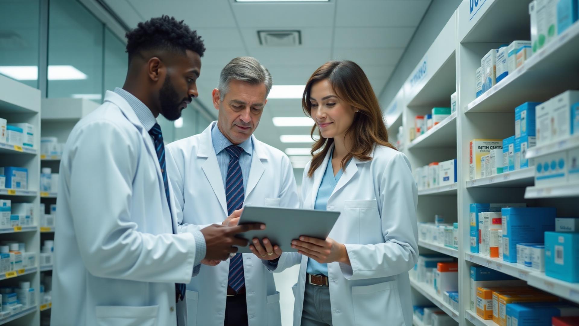 Farmacia moderna con tecnología Panacea